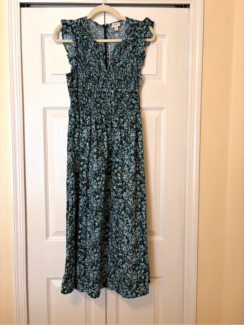 J Crew Floral Smocked Dress